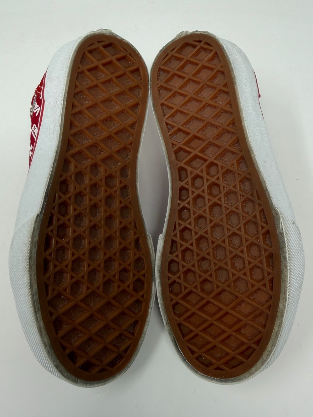 Kids Vans Red Low-Top Skate Sneakers Sz. 11 - Picture 5 of 10